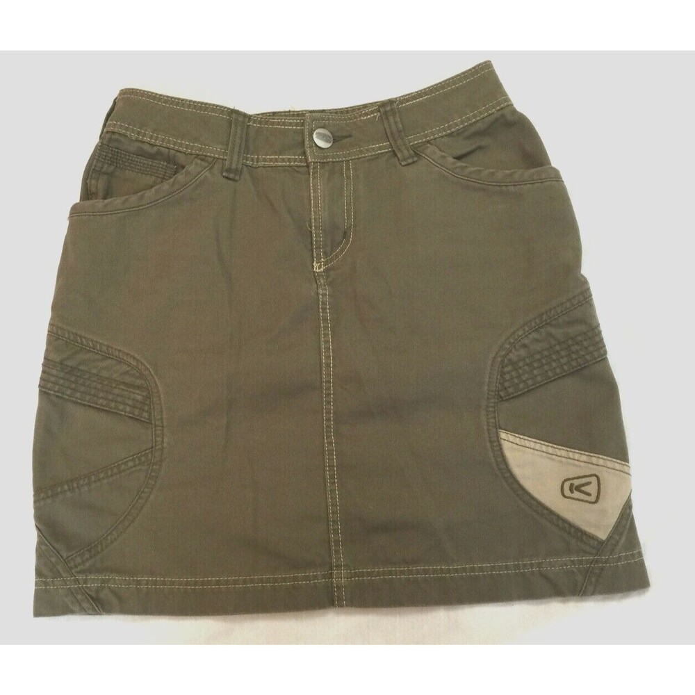 KEEN WOMENS CARGO COTTON SKIRT SIZE 2
